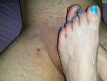 Футфетиш с кончил